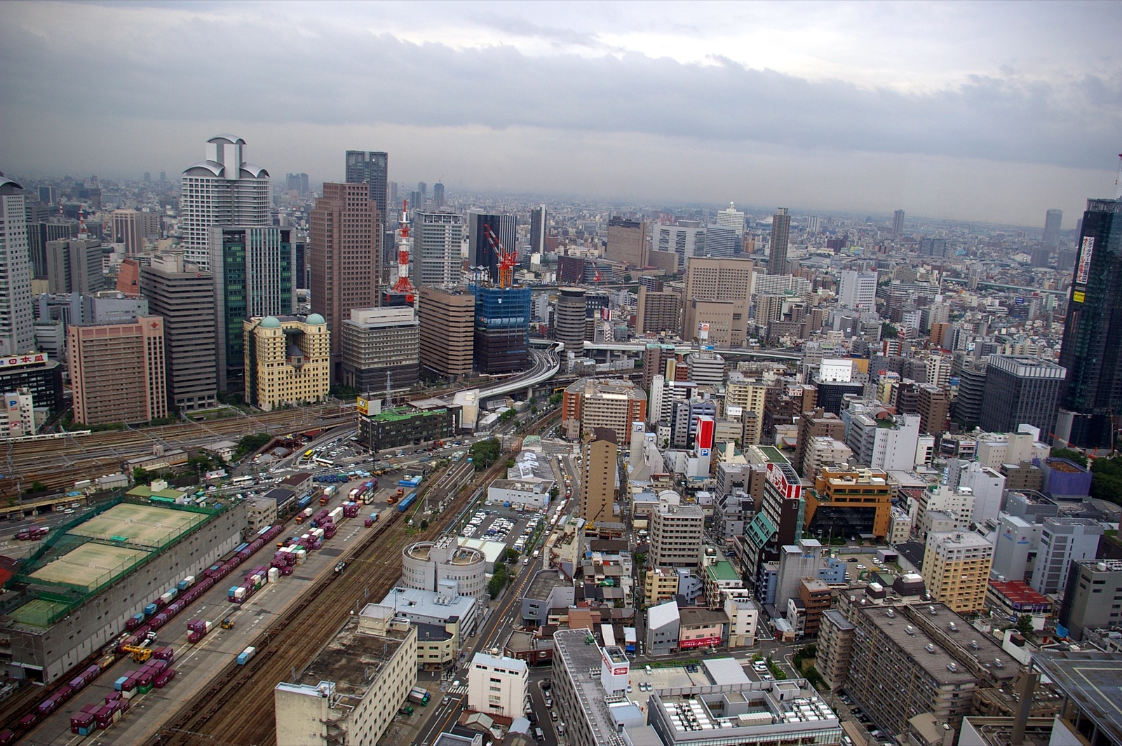 大阪城市天際線實景